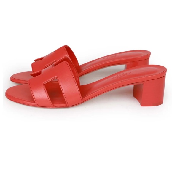 Hermès Oasis Sandals Rose Jaipur Calfskin - Picture 2 of 7